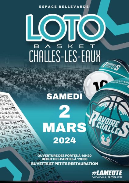 Affiche Loto La Ravoire Challes Basket