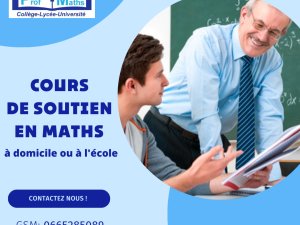 Annonce cours soutien maths domicile ou l&#039;école Casablanca Maroc