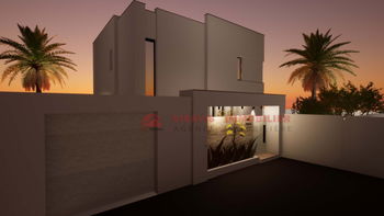 Villa / Piscine / Façade / Vue de haut / Vue nuit