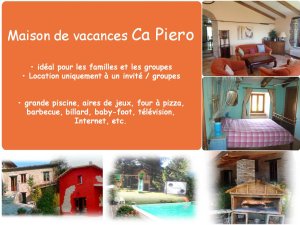 Location maison de vacances Ca Piero (Italie) Jusqu&#039;à 20 personnes Piscine 