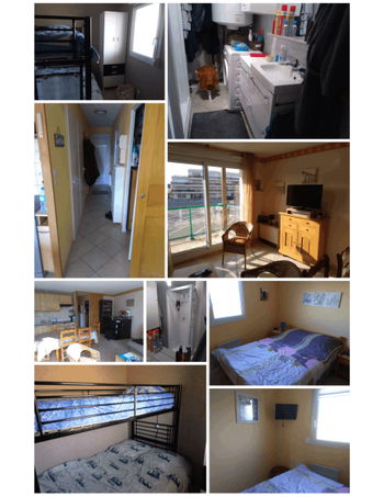 Location T3 balcon plein sud mer R+1 niveau parking privé Pas de Calais