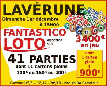 Annonce Loto Fantastico Lavérune Hérault