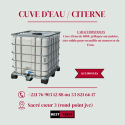 cuves d'eau