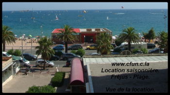 FREJUS PLAGE VUE MER LOCATION SAISONIERE Var