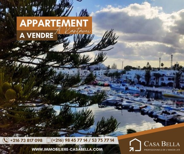 Vente 1 volumineux appartement Port el Kantaoui Tunisie