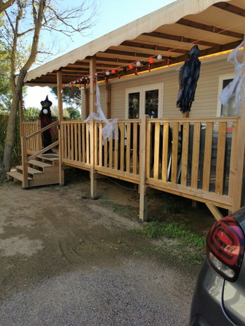 location MOBIL HOME 6 PERSONNES DANS CAMPING 5* Torreilles Pyrénées Orientales