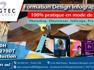 Annonce Formation Certifiante Design Graphique L&#039;Ariana Tunisie