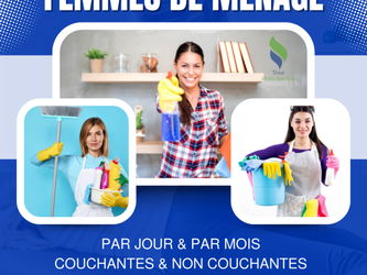 FEMME DE MENAGE COUCHANTE A TUNIS