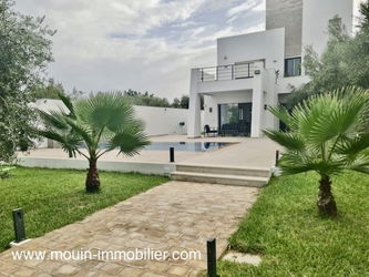 villa avec piscine à louer à hammamet