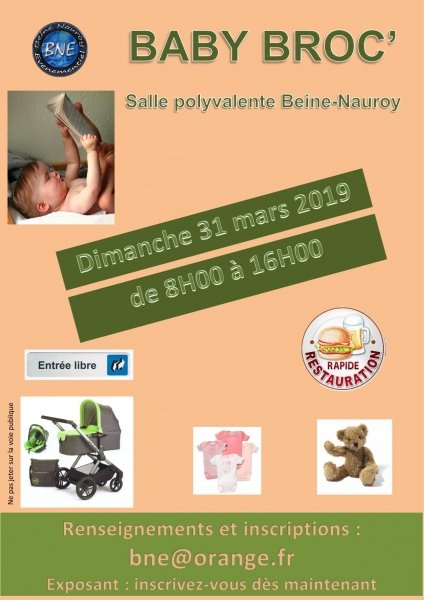 bourse puériculture jouets Baby Broc' Beine-Nauroy Marne