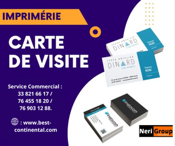 Annonce CONCEPTION IMPRESSION 100 CARTES VISITE À BON PRIX SENEGAL Dakar