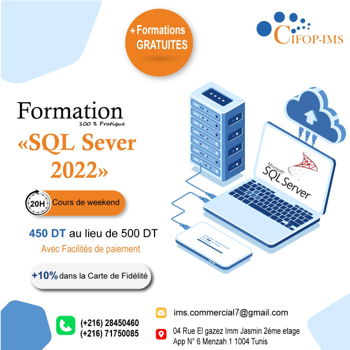 Formation SQL Server 2022 Tunis Tunisie