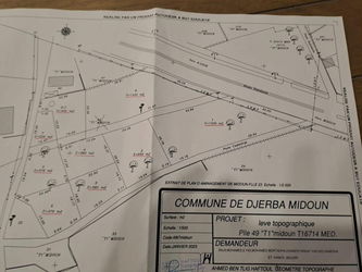 Vente 1 terrain titré Djerba Midoun Medenine Tunisie