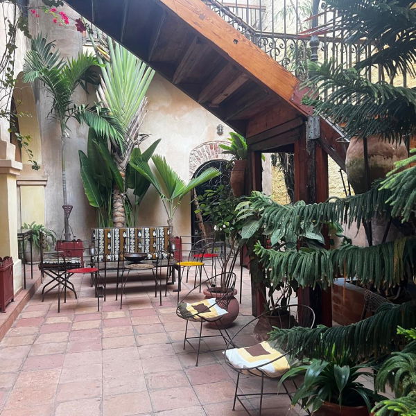 escalier patio