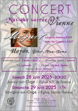 Concert musique sacrée à Vienne - Savigny-sur-Orge