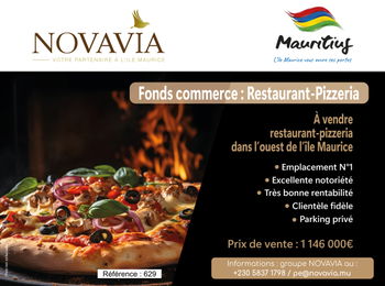 Fonds commerce BELLE PIZZERIA L&#039;OUEST L&#039;ÎLE MAURICE Tamarin Ile Maurice