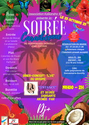 Flyer 2ème soirée caraibéenne de Donnemarie-Dontilly