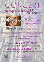 Concert Musique sacrée à Vienne - Juvisy-sur-Orge