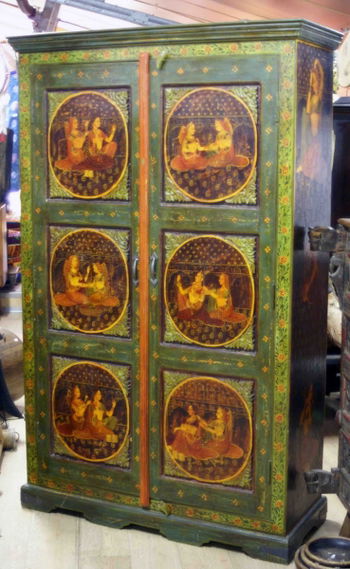 meuble rangement étagère bois peint H 173 cm Sedan Ardennes
