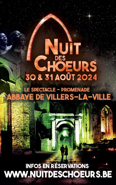 Annonce Nuit des Choeurs 2024 Waterloo Belgique