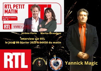 Interview de mon métier de magicien à RTL matin.