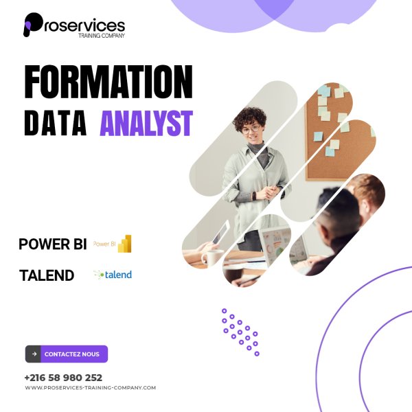 Formation Data analyst 100% Pratique Tunis Tunisie