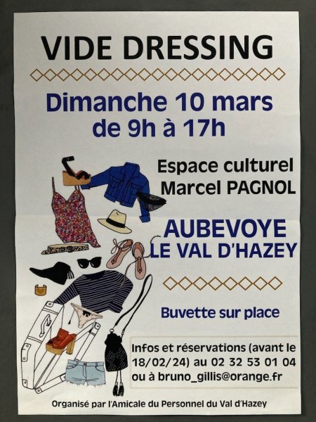 vide dressing Val d'Hazey Eure