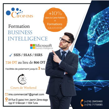 Formation BI Business Intelligence Tunis Tunisie