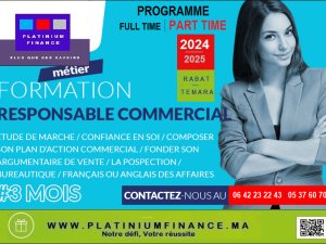 FORMATION COMPLETE – RESPONSABLE COMMERCIAL Rabat Maroc