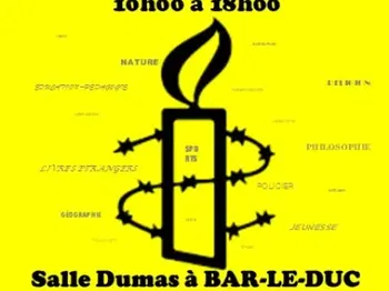 Foire aux Livres Bar-Le-Duc les 5 6 octobre 2024 pour Amnesty International