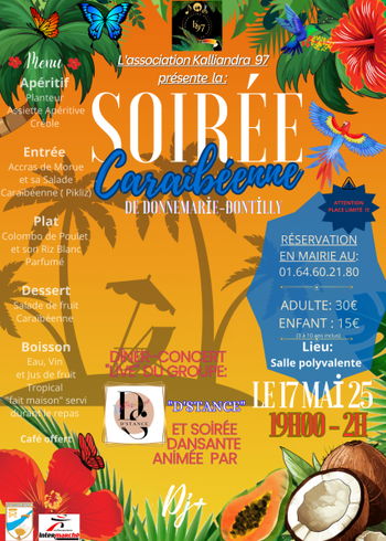 soirée caraibéenne Donnemarie-Dontilly Seine et Marne