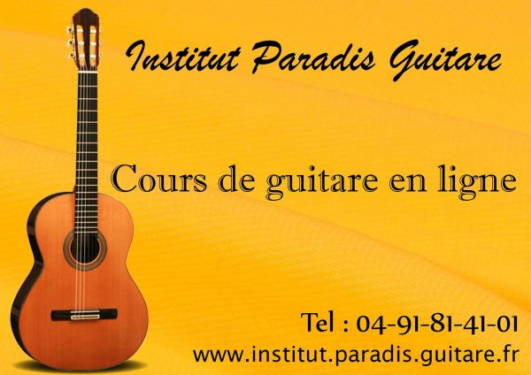 Cours guitare ligne Marseille Bouches du Rhône