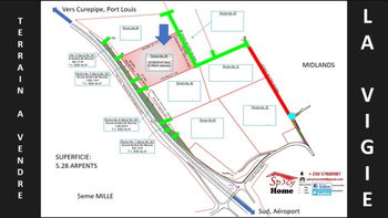 Terrain a vendre a La Vigie