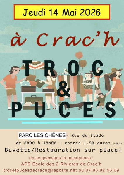 Affiche troc et puces