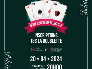 Annonce Concours belote Châbons Isère