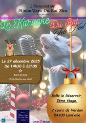 Le karaoké du rat fête Noël miniat'expoduratbleu