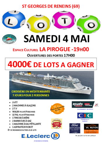 loto des Pétroleuses Reneimoises Saint-Georges-de-Reneins Rhône