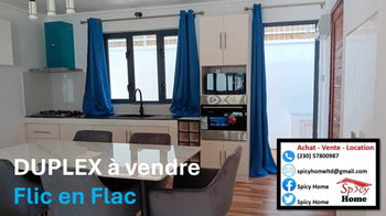 Annonce Vente Duplex Flic Flac Ile Maurice