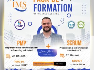 Annonce Pack formation Scrum PMP Tunis Tunisie
