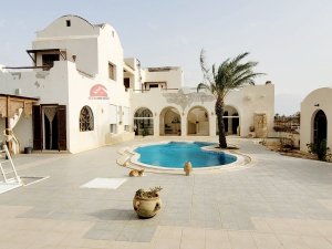 Vente villa 3361 m² terrain titre bleu djerba sidi jmour Tunisie