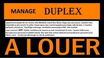 Location appartement duplex manage Louvière Belgique Louvière