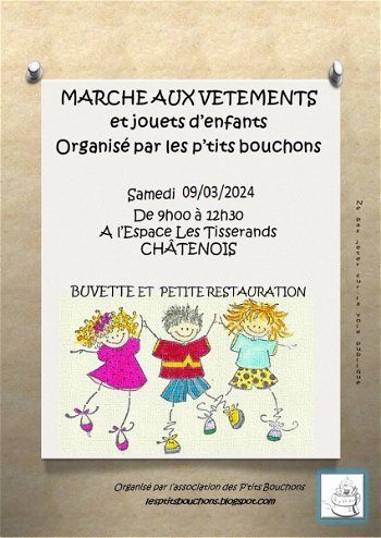 Marché aux vêtements jouets d&#039;enfants Châtenois Bas Rhin