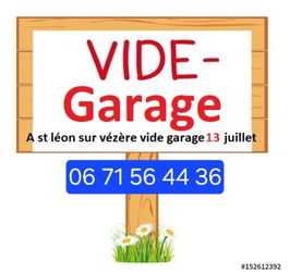 Grand vide garage