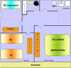 Plan rez-de-chaussée.