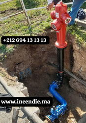 Maroc borne et poteau d'incendie - hydrant El jadida