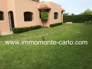 Location Jolie Villa chauffage central Souissi RABAT Maroc