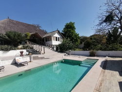 vue villa et piscine