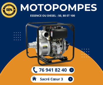 Annonce MOTOPOMPES ESSENCE DIESEL SENEGAL Dakar Sénégal