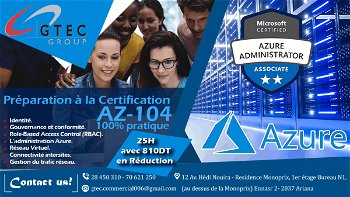 Formation Microsoft Azure Administrator L&#039;Ariana Tunisie