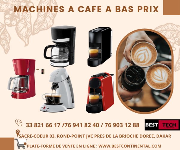 VENTE MACHINES CAFE POUDRE / CAPSULE Dakar Sénégal